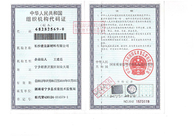Organization-code-certificate